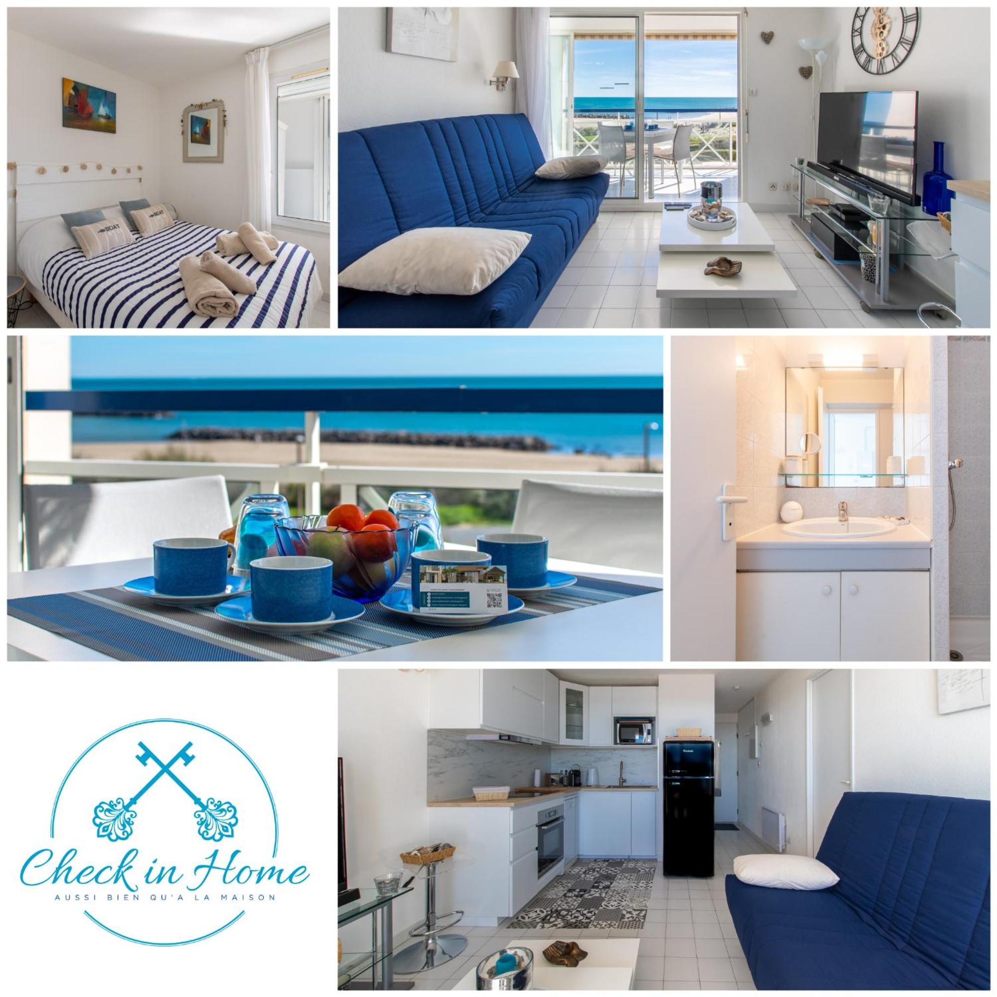 L'Evasion Bleue * Wifi * Bord De Mer * Piscine * Agde Dış mekan fotoğraf
